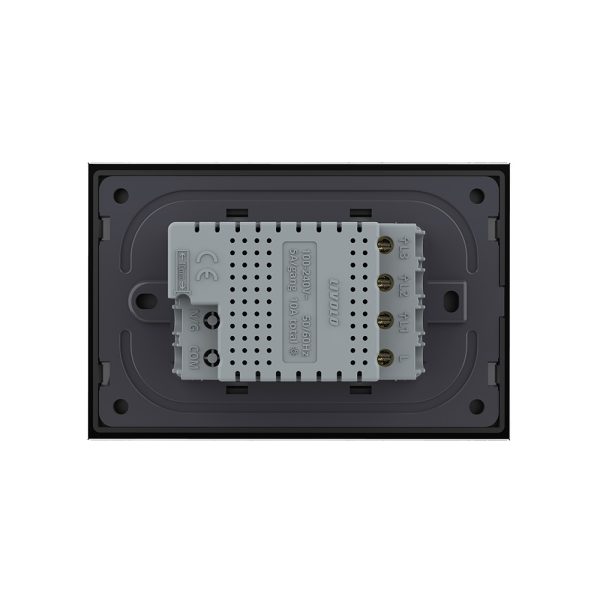Intrerupator triplu cu touch Livolo din sticla, standard Italian, protocol ZigBee – Serie noua