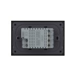 Intrerupator dublu cu touch Livolo cu rama din sticla, protocol ZigBee, standard Italian – Serie noua