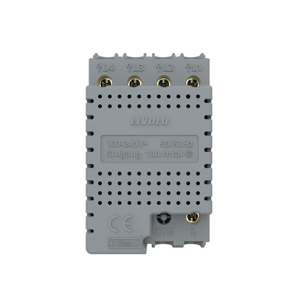 Modul intrerupator cvadruplu cu touch Livolo standard Italian, Serie noua