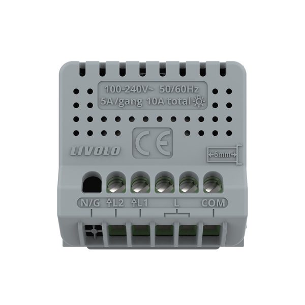 Modul Intrerupator Dublu Cap Scara / Cruce cu Touch LIVOLO