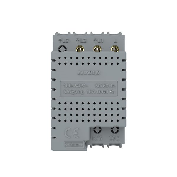 Modul intrerupator dublu cu touch Livolo, protocol ZigBee, standard Italian – Serie noua