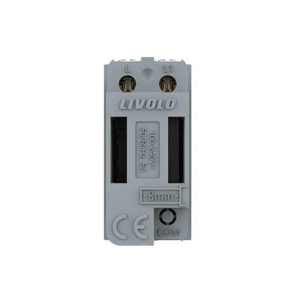 Modul intrerupator simplu cu touch Livolo 1M, protocol ZigBee, standard Italian, Serie noua