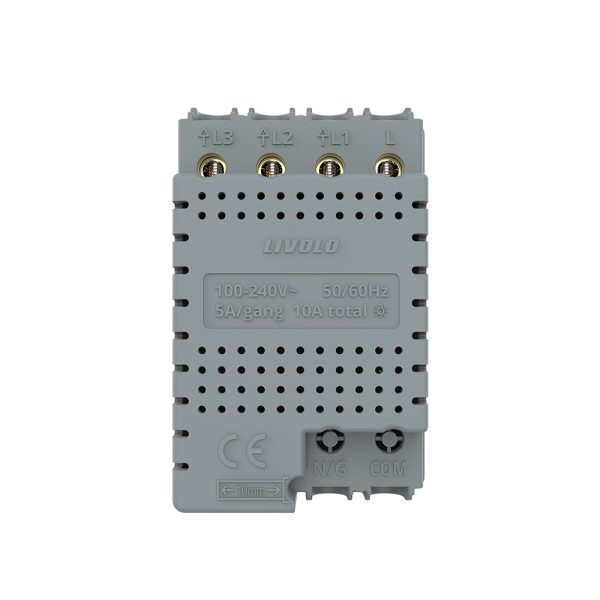 Modul intrerupator triplu cu touch Livolos, protocol ZigBee, standard Italian, Serie noua