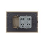 Priza simpla cu blank Livolo cu rama din sticla 3M, standard Italian, Serie noua