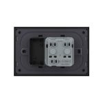 Priza simpla cu blank Livolo cu rama din sticla 3M, standard Italian, Serie noua