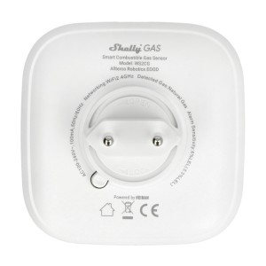 Senzor detector de gaz natural comprimat Shelly Gas CNG, Wireless, Alarma 70 dB, Notificari aplicatie