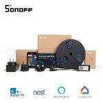 Banda inteligenta Wireless Light Strip LED RGB Sonoff L1, Lungime 5 m, Telecomanda inclusa, Control vocal, Control de pe telefonul mobil