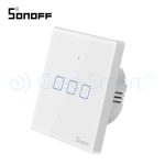 Intrerupator triplu cu touch Sonoff T1EU3C, Wi-Fi + RF, Control de pe telefonul mobil