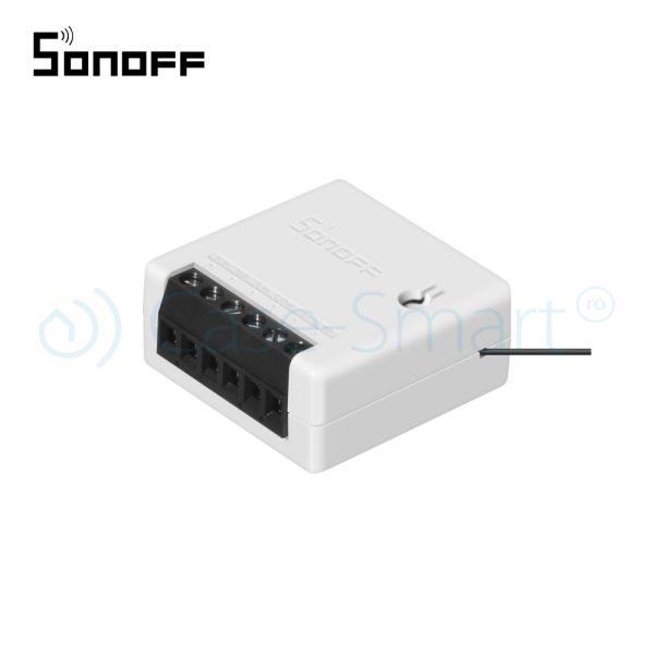 Releu Mini automatizare dispozitive electrocasnice Sonoff Mini, Setare interval de functionare, Control vocal, Control de pe telefonul mobil