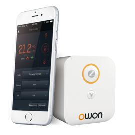 Termostat inteligent Owon pentru aer conditionat, Control aplicatie, Afisarea temperaturii, Integrare scenarii