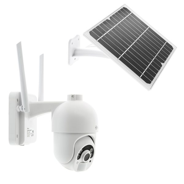Camera smart cu incarcare solara Tellur, P&T, Wi-Fi, IR, Senzor miscare, 1080P
