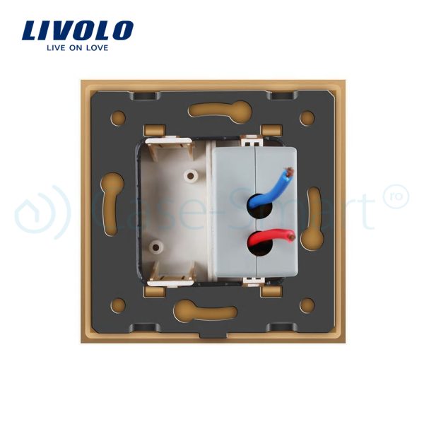 Priza USB Livolo cu rama din sticla