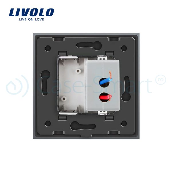 Priza USB Livolo cu rama din sticla