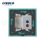 Priza USB Livolo cu rama din sticla