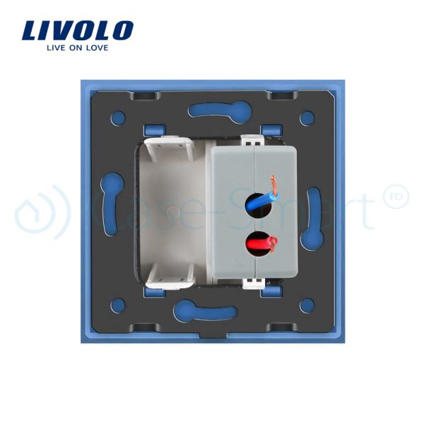 Priza USB Livolo cu rama din sticla