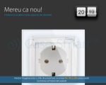 Capac de protectie rezistent la apa pentru prizele din sticla Livolo