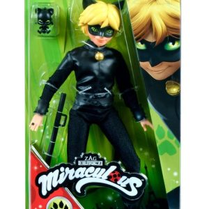 Papusa Miraculous, Zag Heroez, Cat Noir, 30 cm
