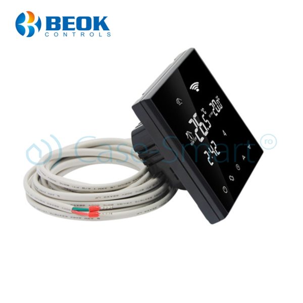 Termostat Wi-Fi pentru incalzirea electrica in pardoseala BeOK TGT70WIFI-EP