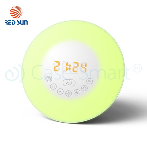Lampa inteligenta cu alarma si radio FM RedSun – 6638D