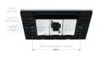Priza cu mufa pentru microfon Livolo cu rama din sticla – standard italian