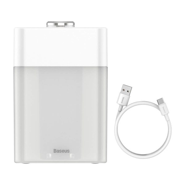 Umidificator Baseus Time Magic, Capacitate 550 mL, Alimentare Type-C, Alb