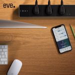 Prelungitor cu protectie la supratensiune Eve Energy Strip, 3 prize, cablu 1.9m, Wireless, Monitorizare consum de energie, Control de pe telefonul mobil