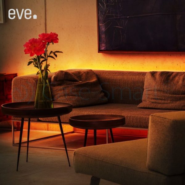 Kit Banda LED RGB Smart Eve Light Strip, 24W, 1800 lm, A++, 2m, Compatibil cu Apple Home Kit
