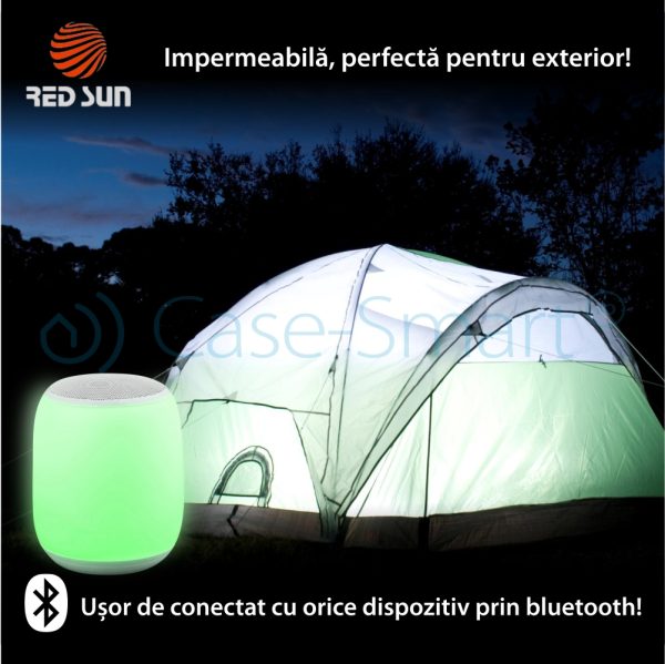 Boxa si lampa inteligenta cu touch portabila si bluetooth RedSun RS-WBSL-Q5