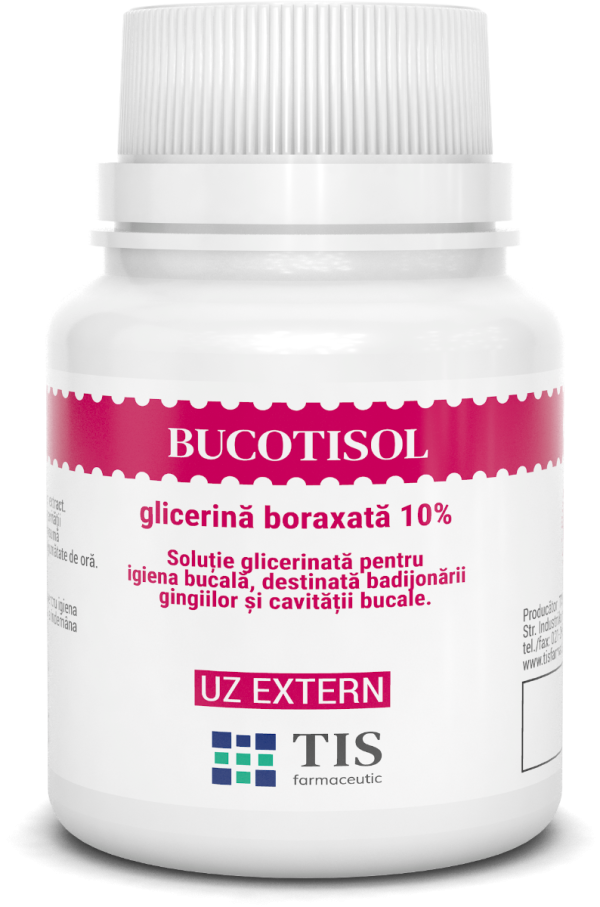 Bucotisol glicerina boraxata 10%, 25ml, Tis Farmaceutic