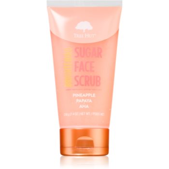 Tree Hut Brightening Pineapple & Papaya exfoliant facial faciale