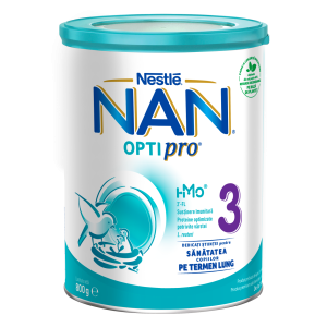 Lapte praf Nan 3 Optipro, incepand de la 12 luni, 800g, Nestle