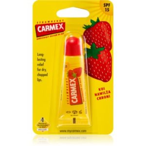 Carmex Strawberry balsam de buze într-un tub SPF 15