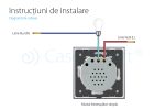 Modul intrerupator simplu cu variator cu touch LIVOLO