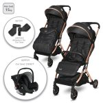 Carucior pentru nou-nascut, tip troller, Lorelli Myla, Black