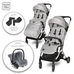 Carucior pentru nou-nascut, tip troller, Lorelli Myla, Grey
