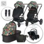 Carucior set transformabil Lorelli Boston, pana la 22 kg, Tropical flowers