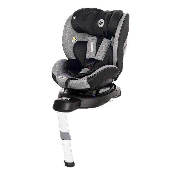 Scaun Auto Lorelli, Proxima I-Size Isofix, rotativ, 40-105 cm, Grey Black