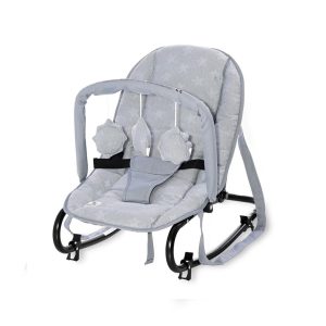 Fotoliu balansoar Lorelli, Rock Star, Luxe Silver Blue Stars