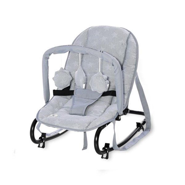 Fotoliu balansoar Lorelli, Rock Star, Luxe Silver Blue Stars