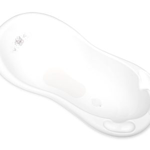 Cadita bebe cu dop si baza antialunecare Lorelli, Bear, White, 100 x 51 x 31 cm
