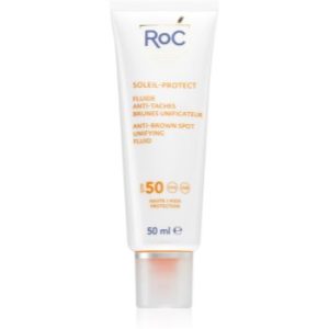 RoC Soleil Protect Anti Brown Spots Unifying Fluid fluid protector pentru combaterea petelor negre. SPF 50