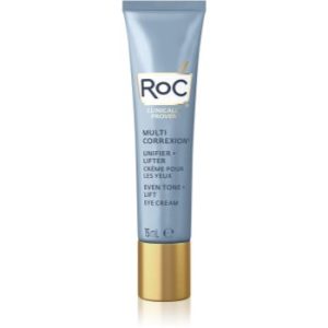 RoC Multi Correxion Even Tone + Lift cremă de ochi cu efect de netezire și de iluminare impotriva ridurilor si cearcanelor