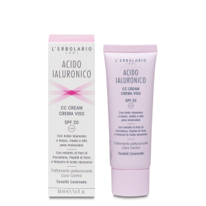 L'Erbolario Crema de fata cu acid hialuronic si caramel SPF20, 50ml