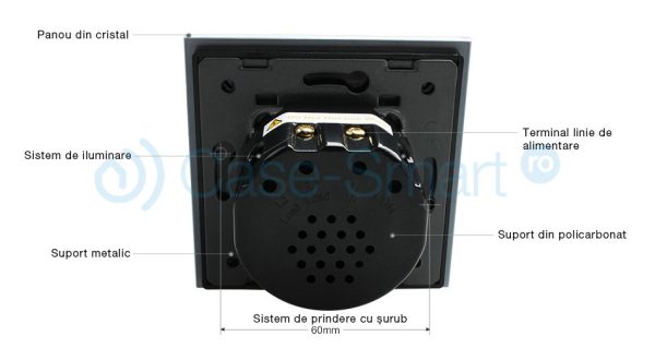Modul intrerupator draperie wireless cu touch LIVOLO