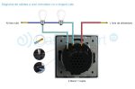 Modul intrerupator draperie wireless cu touch LIVOLO