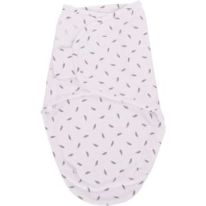Bo Jungle B-Wrap Small Grey Feathers păturică de înfășat