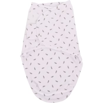 Bo Jungle B-Wrap Small Grey Feathers păturică de înfășat