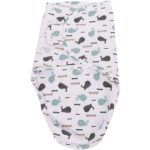 Bo Jungle B-Wrap Small Ocean Whales păturică de înfășat