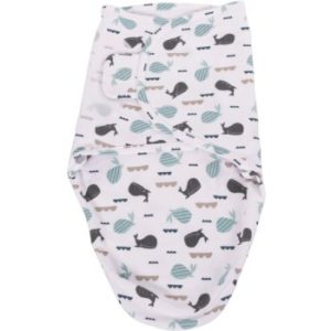 Bo Jungle B-Wrap Small Ocean Whales păturică de înfășat