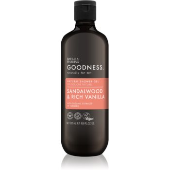Baylis & Harding Goodness Sandalwood & Rich Vanilla Gel de duș pentru bărbați